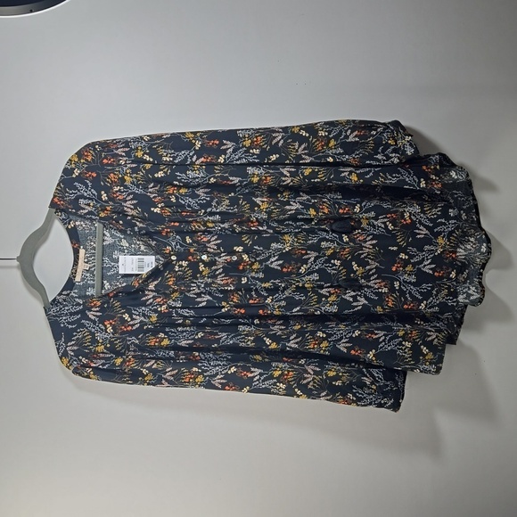 My Danielle Tops - My Danielle Black Floral Top NWT